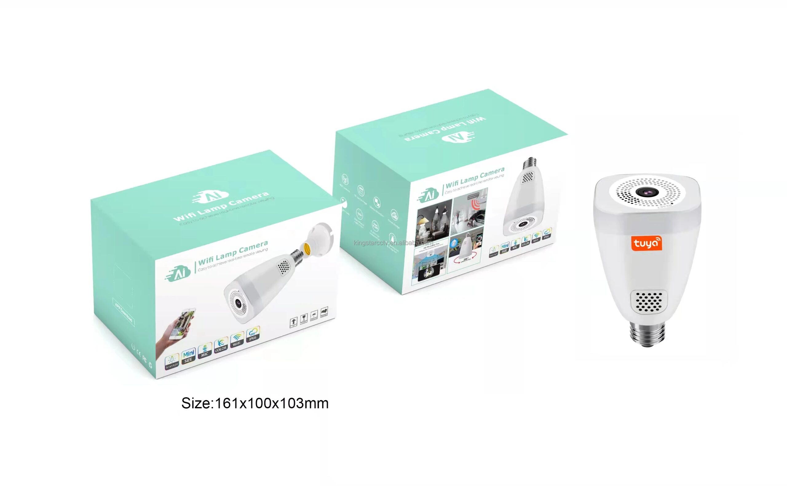 TUYA APP Smart 360 Panoramic Wireless HD CCTV Security IP Camera 3MP Wifi Light E27 Bulb WIFI Color Night Vision Two way audio TUYA APP Smart 360 Panoramic Wireless HD CCTV Security IP Camera 3MP Wifi Light E27 Bulb WIFI Color Night Vision Two way audio