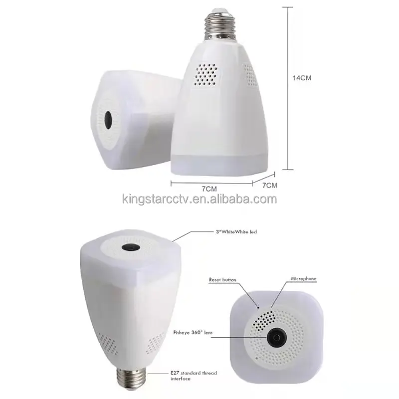 TUYA APP Smart 360 Panoramic Wireless HD CCTV Security IP Camera 3MP Wifi Light E27 Bulb WIFI Color Night Vision Two way audio TUYA APP Smart 360 Panoramic Wireless HD CCTV Security IP Camera 3MP Wifi Light E27 Bulb WIFI Color Night Vision Two way audio