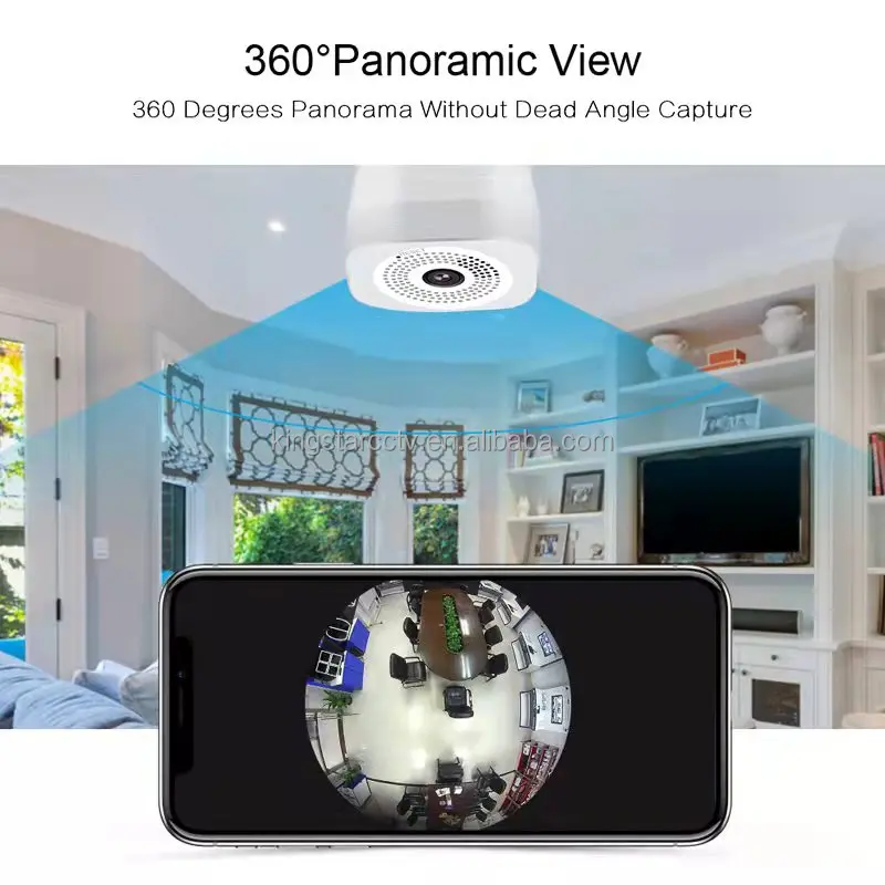 TUYA APP Smart 360 Panoramic Wireless HD CCTV Security IP Camera 3MP Wifi Light E27 Bulb WIFI Color Night Vision Two way audio TUYA APP Smart 360 Panoramic Wireless HD CCTV Security IP Camera 3MP Wifi Light E27 Bulb WIFI Color Night Vision Two way audio