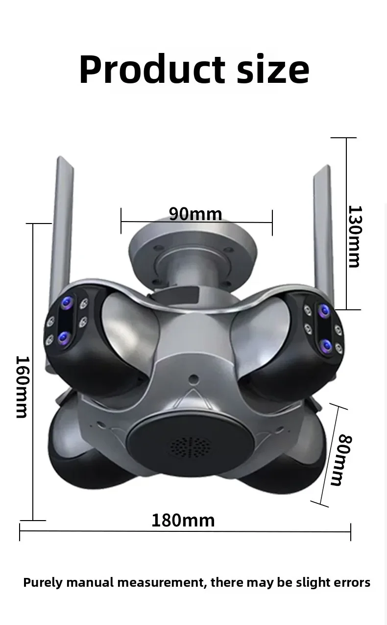 ANSVICAM 10K 20MP HD Four Screens WiFi IP Camera Wireless Outdoor PTZ Four Lens Human Auto Tracking Surveillance Cameras FFVideo ANSVICAM 10K 20MP HD Four Screens WiFi IP Camera Wireless Outdoor PTZ Four Lens Human Auto Tracking Surveillance Cameras FFVideo