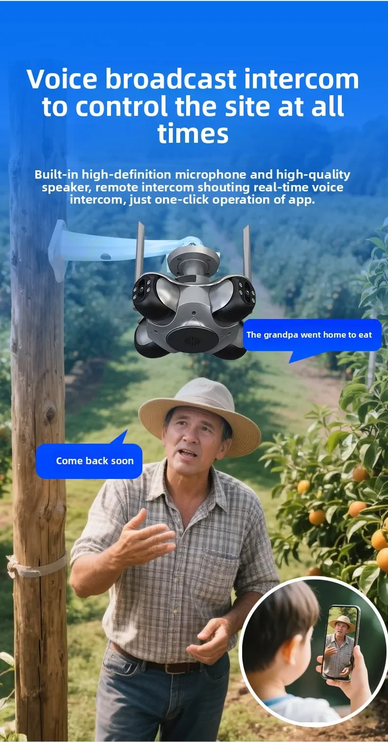 ANSVICAM 10K 20MP HD Four Screens WiFi IP Camera Wireless Outdoor PTZ Four Lens Human Auto Tracking Surveillance Cameras FFVideo ANSVICAM 10K 20MP HD Four Screens WiFi IP Camera Wireless Outdoor PTZ Four Lens Human Auto Tracking Surveillance Cameras FFVideo