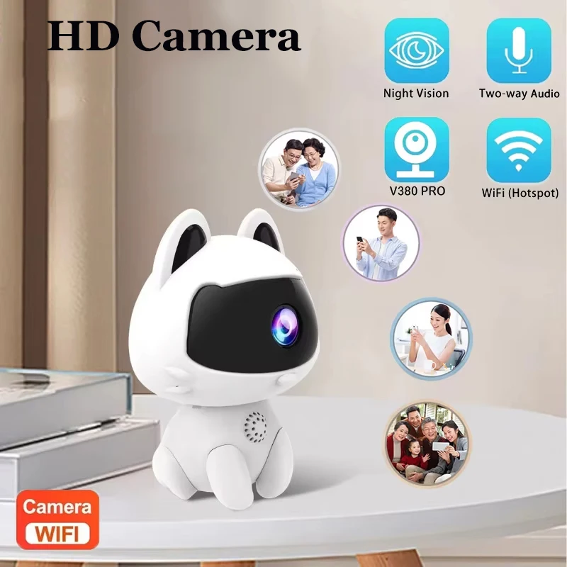 1080P Mini Camera Two-way Voice Invisible Cam WIFI Remote Surveillance Cute Night Vision Camcorder Smart Home Camcorder 1080P Mini Camera Two-way Voice Invisible Cam WIFI Remote Surveillance Cute Night Vision Camcorder Smart Home Camcorder