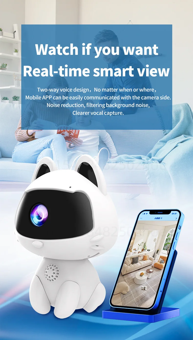 Lovely Mini HD Camera WIFI Voice Remote Video Calls Home Intelligent Monitoring Night Vision Surveillance Indoor Baby Monitor Lovely Mini HD Camera WIFI Voice Remote Video Calls Home Intelligent Monitoring Night Vision Surveillance Indoor Baby Monitor