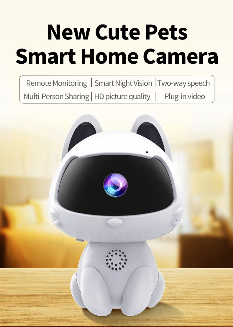 Lovely Mini HD Camera WIFI Voice Remote Video Calls Home Intelligent Monitoring Night Vision Surveillance Indoor Baby Monitor Lovely Mini HD Camera WIFI Voice Remote Video Calls Home Intelligent Monitoring Night Vision Surveillance Indoor Baby Monitor