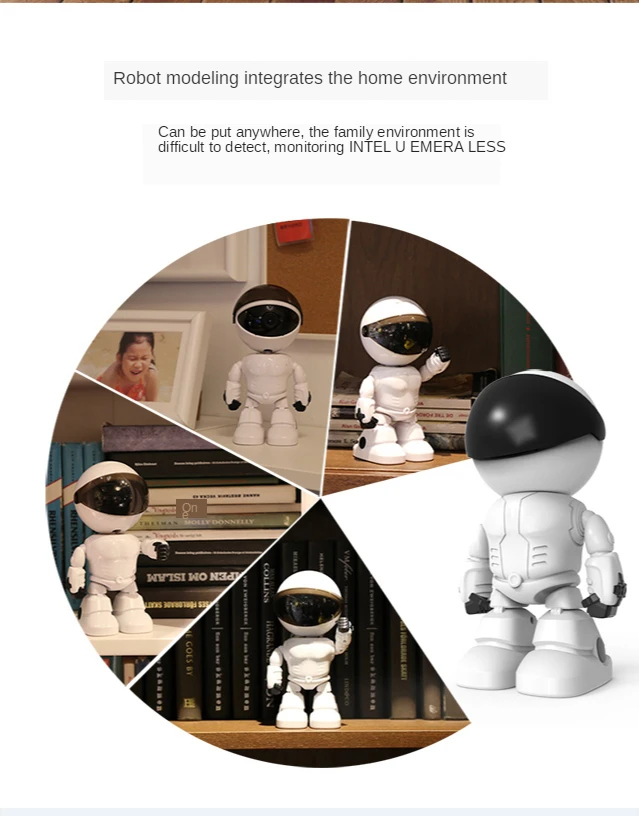 ESCAM 1080P Robot IP Camera Home Security Wifi Camera Night Vision Baby Monitor CCTV Camera Robot Intelligent Tracking YCC365APP ESCAM 1080P Robot IP Camera Home Security Wifi Camera Night Vision Baby Monitor CCTV Camera Robot Intelligent Tracking YCC365APP