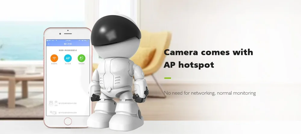 ESCAM 1080P Robot IP Camera Home Security Wifi Camera Night Vision Baby Monitor CCTV Camera Robot Intelligent Tracking YCC365APP ESCAM 1080P Robot IP Camera Home Security Wifi Camera Night Vision Baby Monitor CCTV Camera Robot Intelligent Tracking YCC365APP