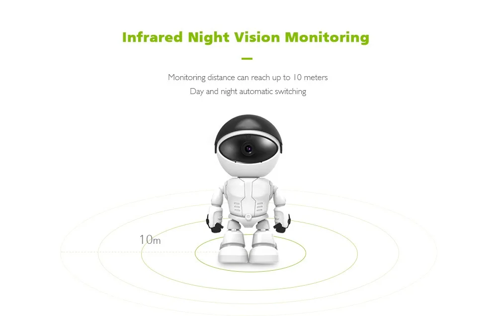 ESCAM 1080P Robot IP Camera Home Security Wifi Camera Night Vision Baby Monitor CCTV Camera Robot Intelligent Tracking YCC365APP ESCAM 1080P Robot IP Camera Home Security Wifi Camera Night Vision Baby Monitor CCTV Camera Robot Intelligent Tracking YCC365APP