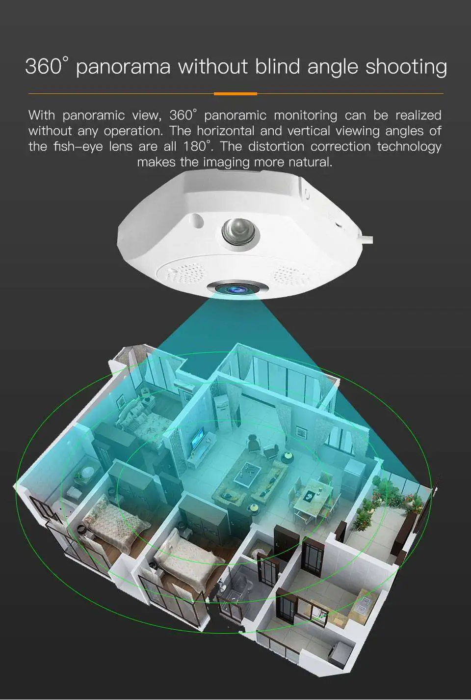 V380 360 Degree WiFi Camera IP Fish Eye Panoramic 1080P WIFI CCTV 3D VR Video Audio Remote Home Monitoring CCTV Security Camera V380 360 Degree WiFi Camera IP Fish Eye Panoramic 1080P WIFI CCTV 3D VR Video Audio Remote Home Monitoring CCTV Security Camera