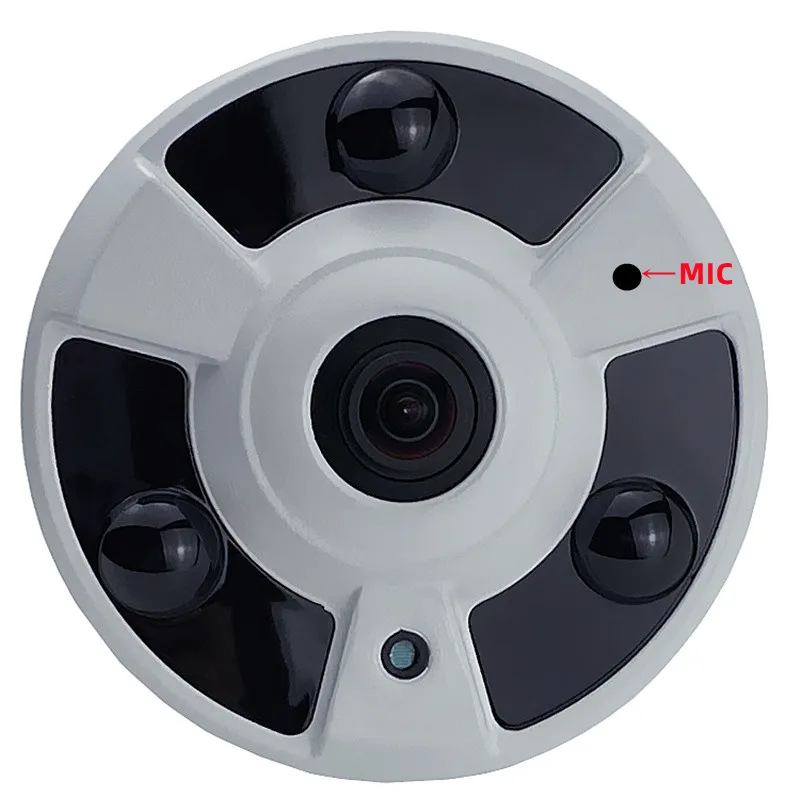 XM 5/4/3MP Panorama FishEye Built-In MIC Audio IP Metal Ceiling Dome Camera 1.7mm IRC ONVIF ICsee XMEYE P2P NightVision Indoor XM 5/4/3MP Panorama FishEye Built-In MIC Audio IP Metal Ceiling Dome Camera 1.7mm IRC ONVIF ICsee XMEYE P2P NightVision Indoor