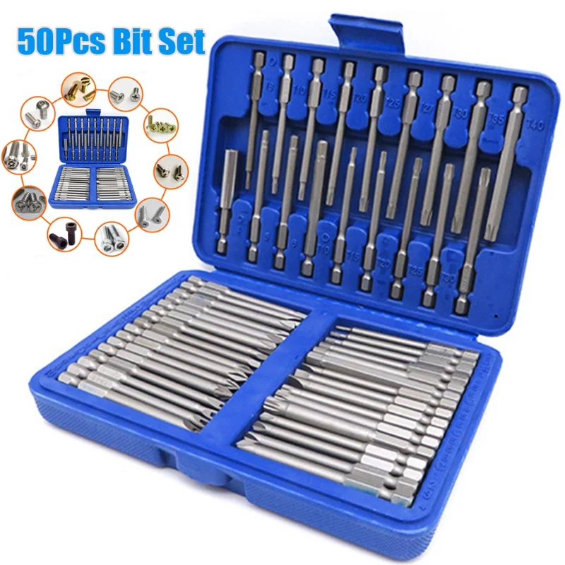 36/50PCS Extended Batch Head Rod Set Cross Word Lengthened Screwdriver Bit Extension Rod Batch Head Electric Drill Set Tool 36/50PCS Extended Batch Head Rod Set Cross Word Lengthened Screwdriver Bit Extension Rod Batch Head Electric Drill Set Tool