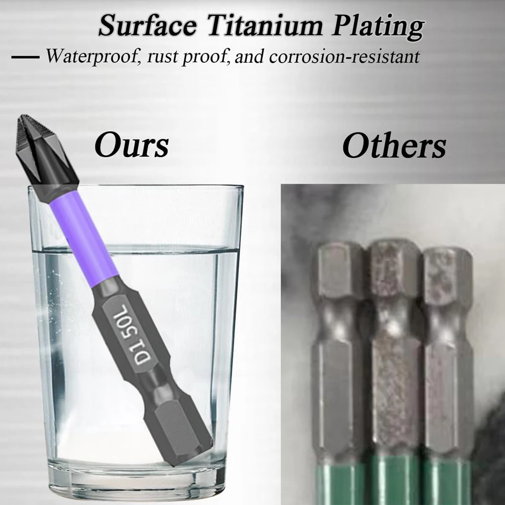 6/12 Pcs Magnetic Screwdriver Bits Non-slip Shockproof Phillips Impact Bits Hex Shank Alloy Steel Bits Suitable for Power Tools 6/12 Pcs Magnetic Screwdriver Bits Non-slip Shockproof Phillips Impact Bits Hex Shank Alloy Steel Bits Suitable for Power Tools