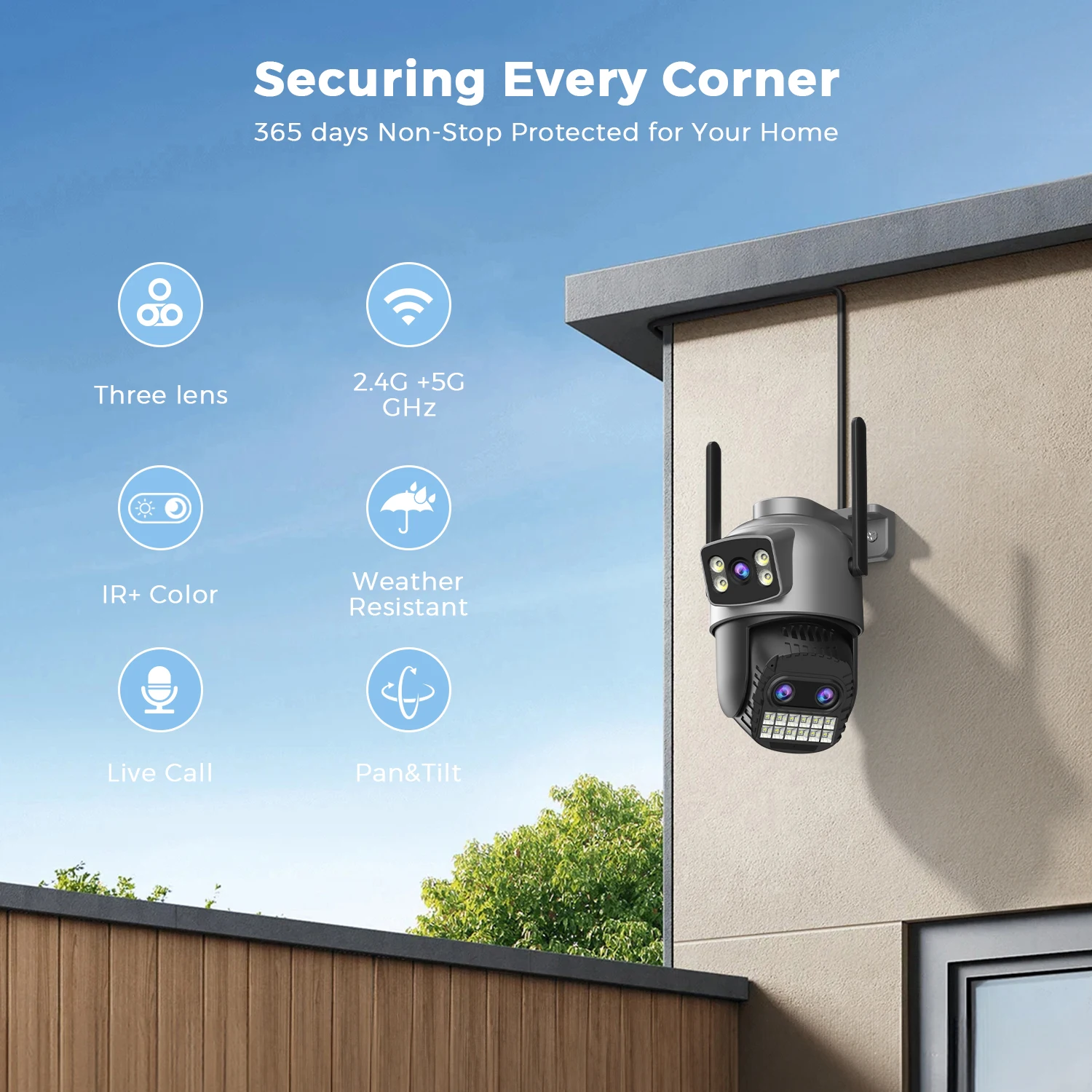 BESDER 15MP Wifi Camera PTZ Outdoor Dual Screen 10X Digital Zoom Human Detection 10MP Security IP Camera Surveillance O-Kam Pro BESDER 15MP Wifi Camera PTZ Outdoor Dual Screen 10X Digital Zoom Human Detection 10MP Security IP Camera Surveillance O-Kam Pro