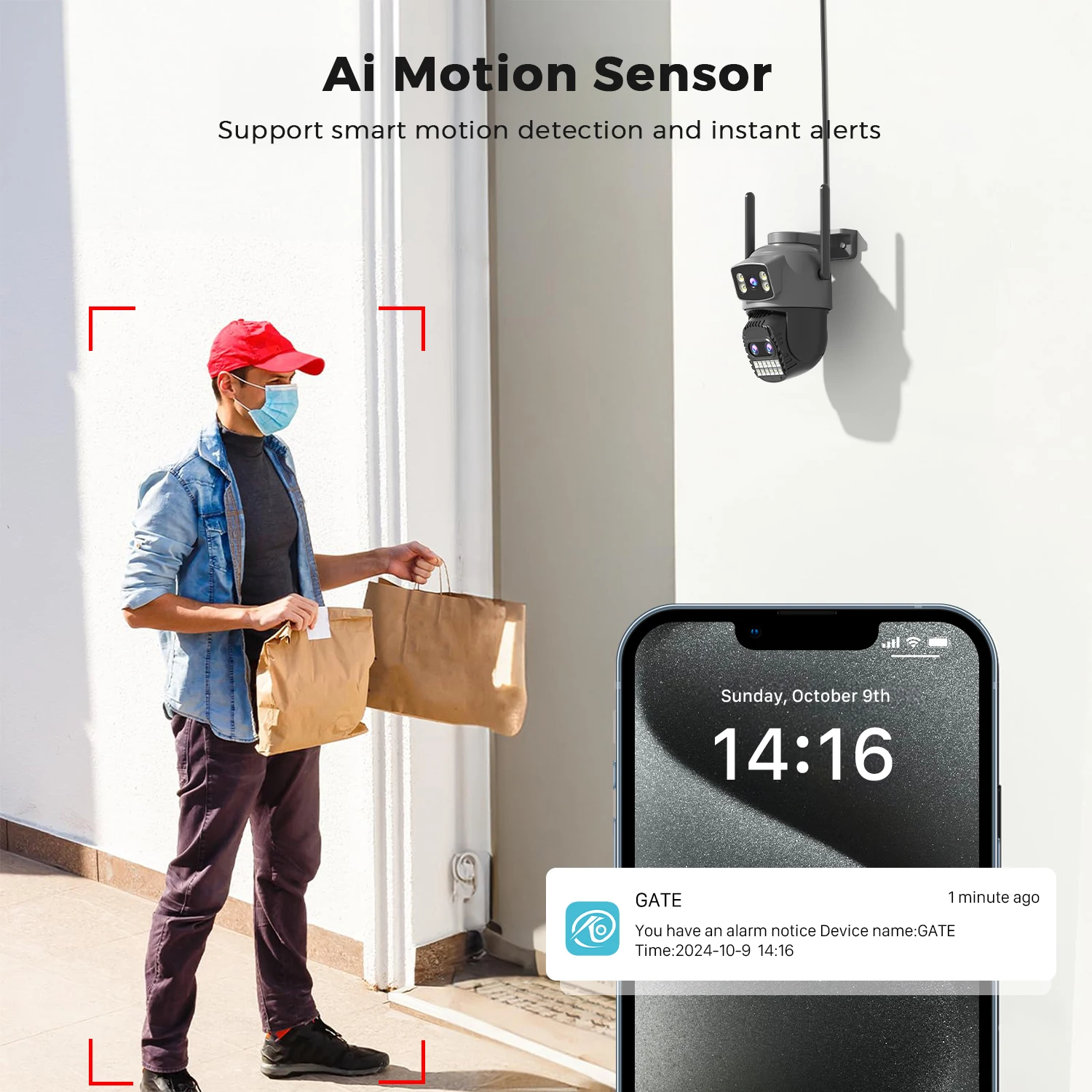 BESDER 15MP Wifi Camera PTZ Outdoor Dual Screen 10X Digital Zoom Human Detection 10MP Security IP Camera Surveillance O-Kam Pro BESDER 15MP Wifi Camera PTZ Outdoor Dual Screen 10X Digital Zoom Human Detection 10MP Security IP Camera Surveillance O-Kam Pro